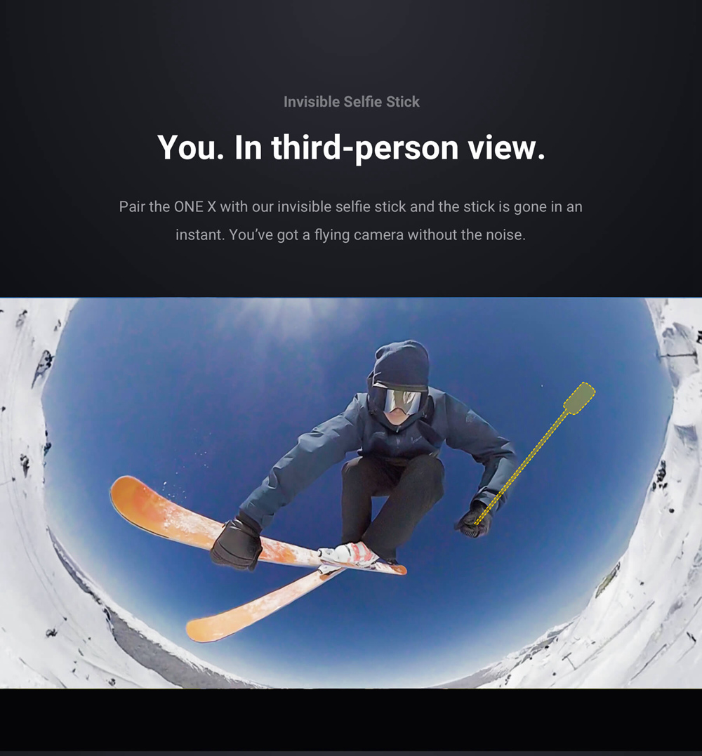 Insta360 ONE X HDR 360 Panoramic 5.7K VR Antishake Motion Camera