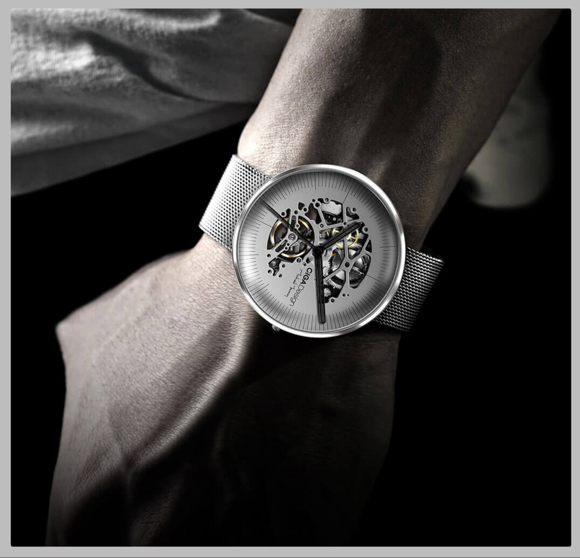 Xiaomi CIGA Design Hollowed-out Mechanical Automatic Watch - Black