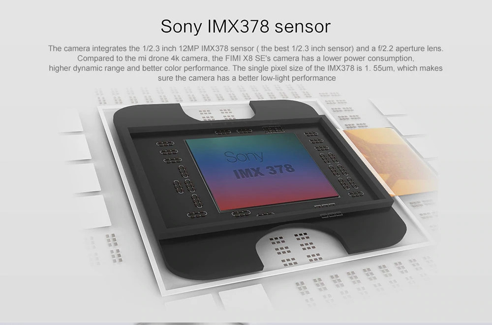 Xiaomi FIMI X8 SE 4K 5KM GPS WiFi FPV Foldable RC Drone with 3-Axis Gimbal 33mins Flight Time RTF - White