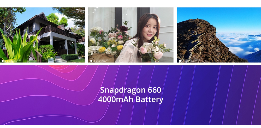 Xiaomi Redmi Note 7 6.3 Inch 4G LTE Smartphone Snapdragon 660 4GB 64GB 48.0MP+5.0MP Dual AI Cameras MIUI 9 Type-C Quick Charge IR Remote Control - Black