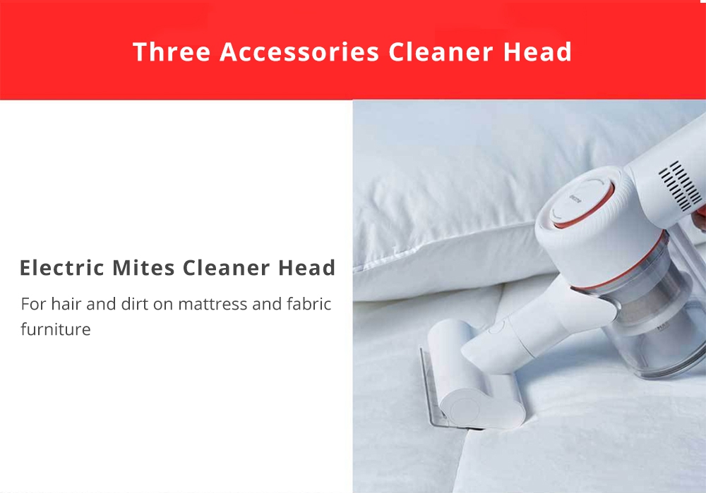 Xiaomi Dreame V9 Cordless Stick Vacuum Cleaner 20000 Pa Suction Anti-winding Hair Mite Cleaning 60 Minutes Run Time - White