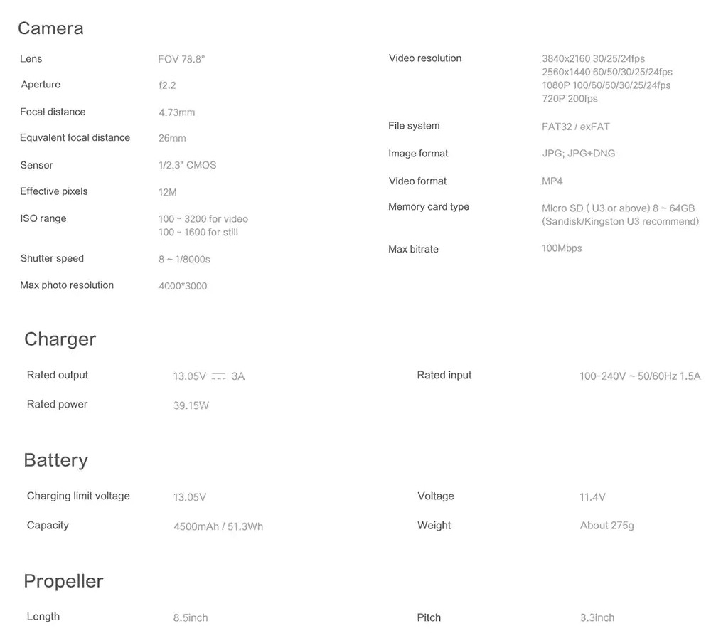 Xiaomi FIMI X8 SE 4K 5KM GPS WiFi FPV Foldable RC Drone with 3-Axis Gimbal 33mins Flight Time RTF - White