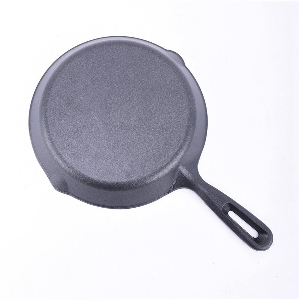 Handle Pot Frying Pan Cast Iron Skillet Wooden Cooking Tools Without Pot Lid