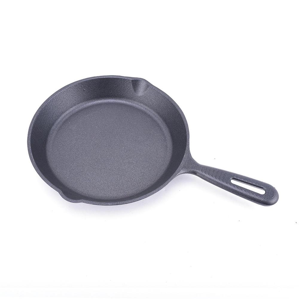 Handle Pot Frying Pan Cast Iron Skillet Wooden Cooking Tools Without Pot Lid