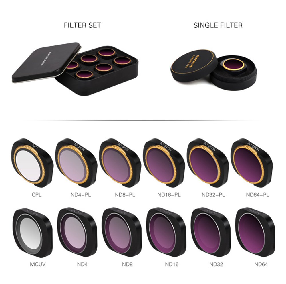 Sunnylife 4PCS ND-PL Lens Filter Set for DJI OSMO Pocket Handheld Gimbal