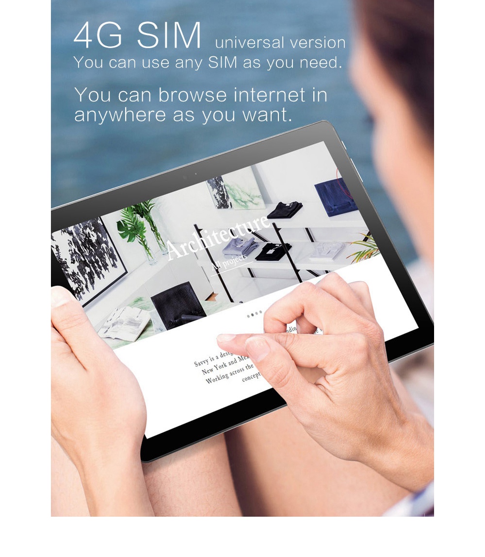 VOYO i8 Max 4G 10.1 Inch Tablet PC (Silver) + Original Bluetooth Keyboard (Black) + Original Stylus Pen (Silver)