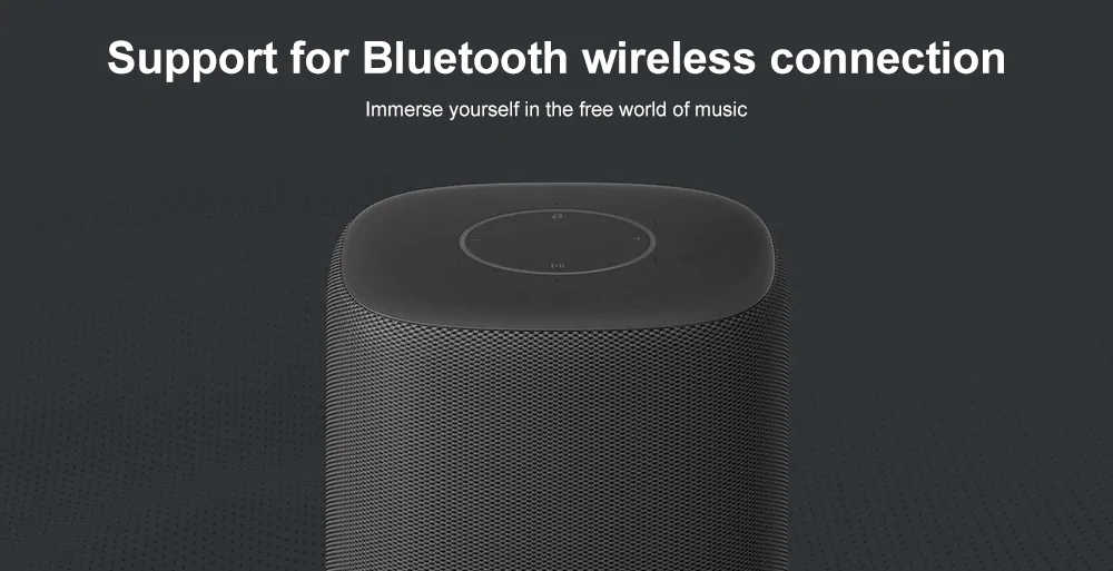 Xiaomi HD AI Wireless Bluetooth WiFi Speaker 360 Degree Omnidirectional Sound- Light Gray