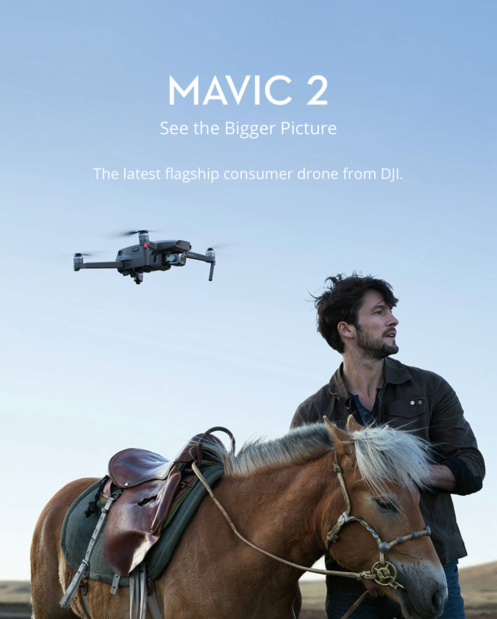 DJI Mavic 2 Zoom 3-Axis Gimbal Camera 1/2.3" CMOS Sensor 2x Optical Zoom Foldable RC Drone with DJI Smart Controller