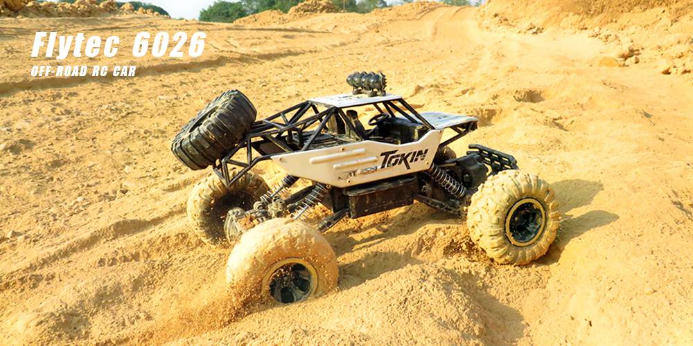Flytec 6026 2.4G 1:12 4WD Off-road RC Climbing Car RTR - Silver