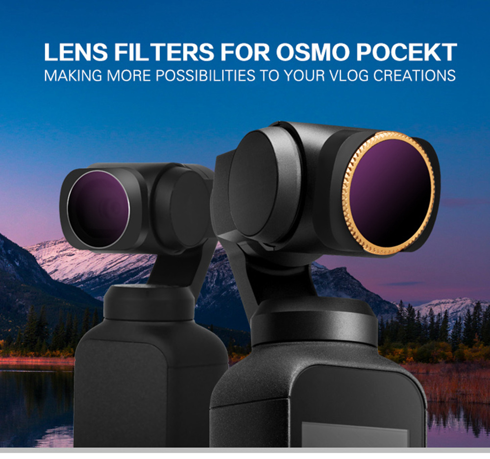 Sunnylife 4PCS ND-PL Lens Filter Set for DJI OSMO Pocket Handheld Gimbal