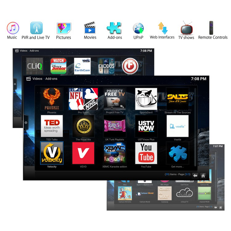 MX10 Android 9.0 RK3328 4GB DDR4 32GB eMMC KODI 18.0 4K HDR TV BOX 802.1.1 b/g/n WIFI LAN VP9 HDMI USB3.0 - Black