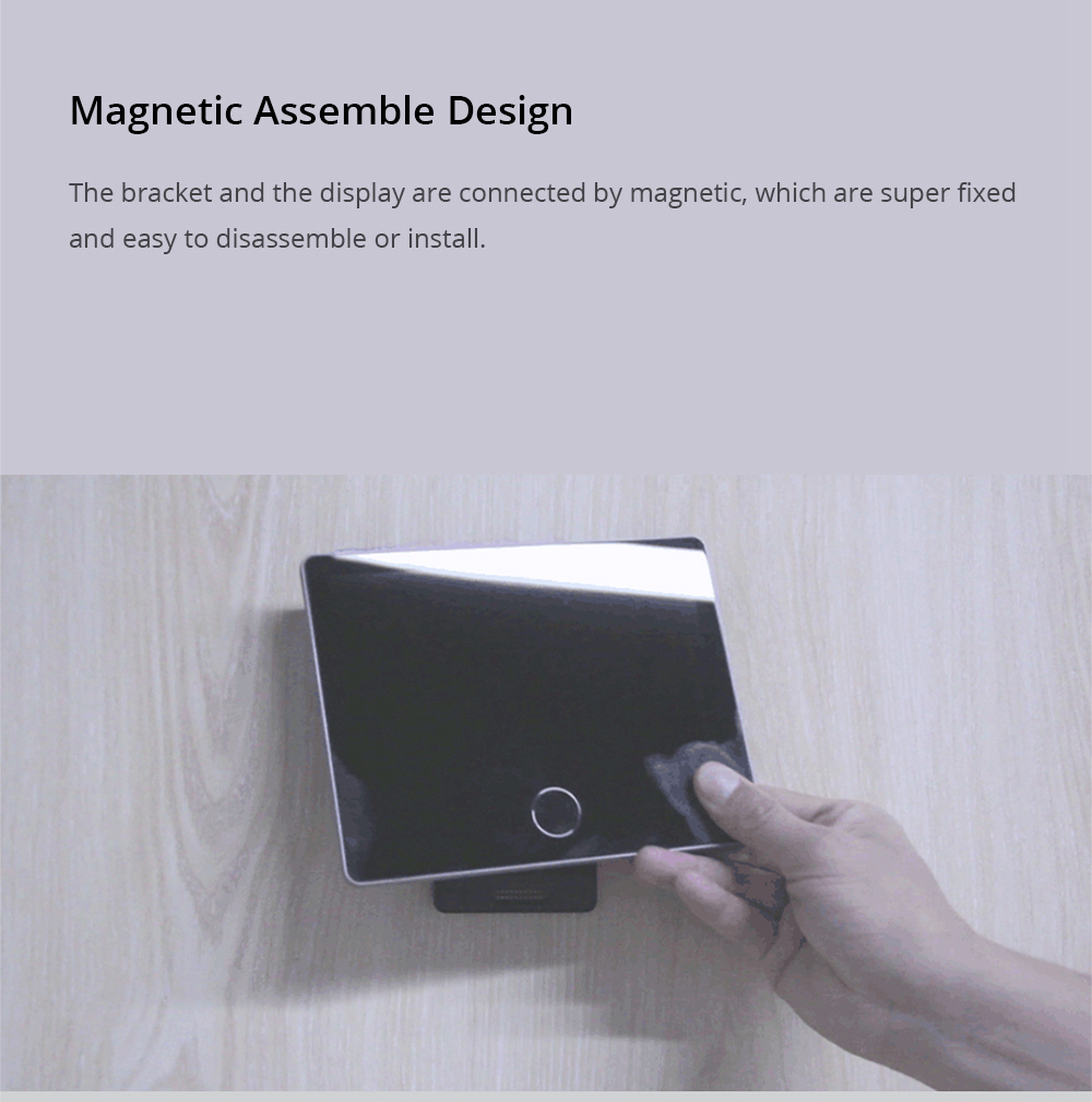 Xiaomi LOOCK CatY LSC-Y01 Smart Video Doorbell Face Recognition Human Sensing Mobile Alerts Two-way Talk  - Gray