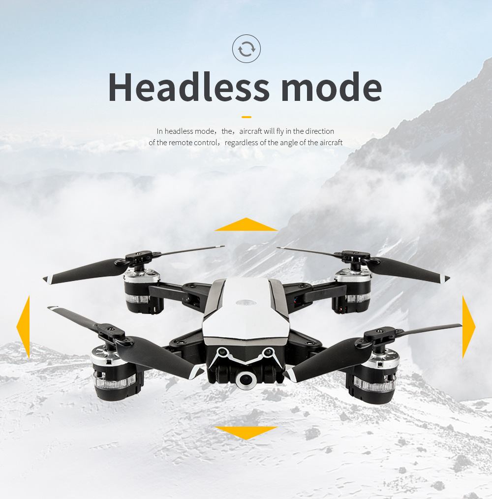 JDRC JD-20S PRO WIFI FPV Foldable RC Drone With 1080P Wide-angle HD Camera Flying Time 18mins RTF - Black