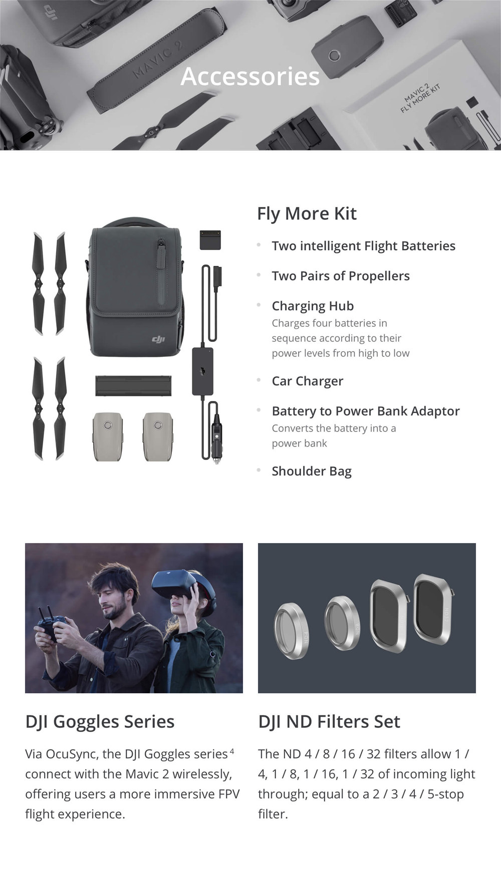 DJI Mavic 2 Zoom 3-Axis Gimbal Camera 1/2.3" CMOS Sensor 2x Optical Zoom Foldable RC Drone with DJI Smart Controller