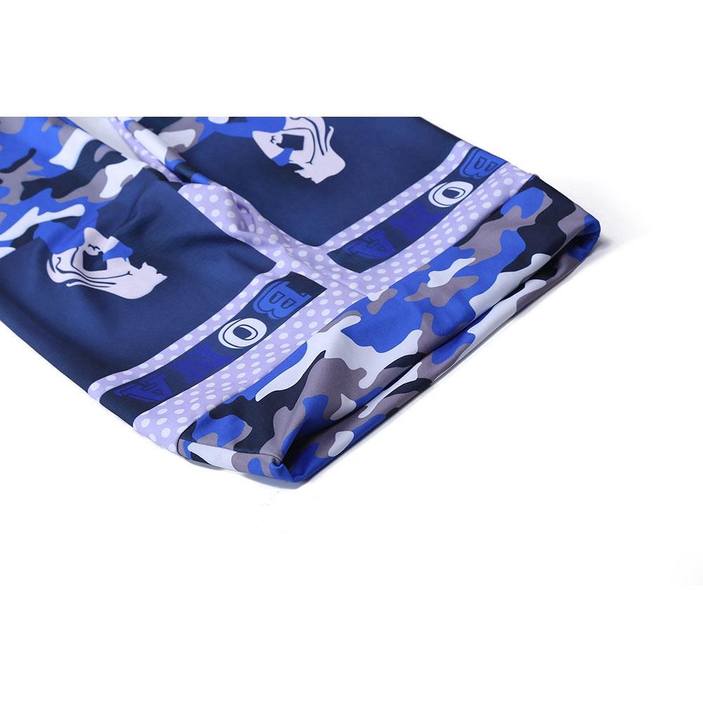 CK2237 Women Camouflage Yoga Pants High Waist Leggings Size S - Blue