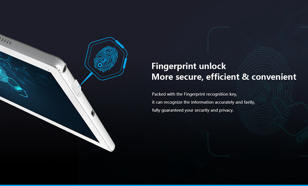 ALLDOCUBE Cube X Tablet PC MTK8176 Hexa Core 10.5" 2K Screen 2560*1600 Android 8.1 Fingerprint Unlock 8000mAh 4GB RAM 64GB ROM - Silver