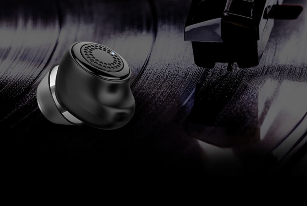 OVEVO Q63 TWS Bluetooth 5.0 Earbuds About 6 Hours Working Time IPX5 Water Resistant - Black