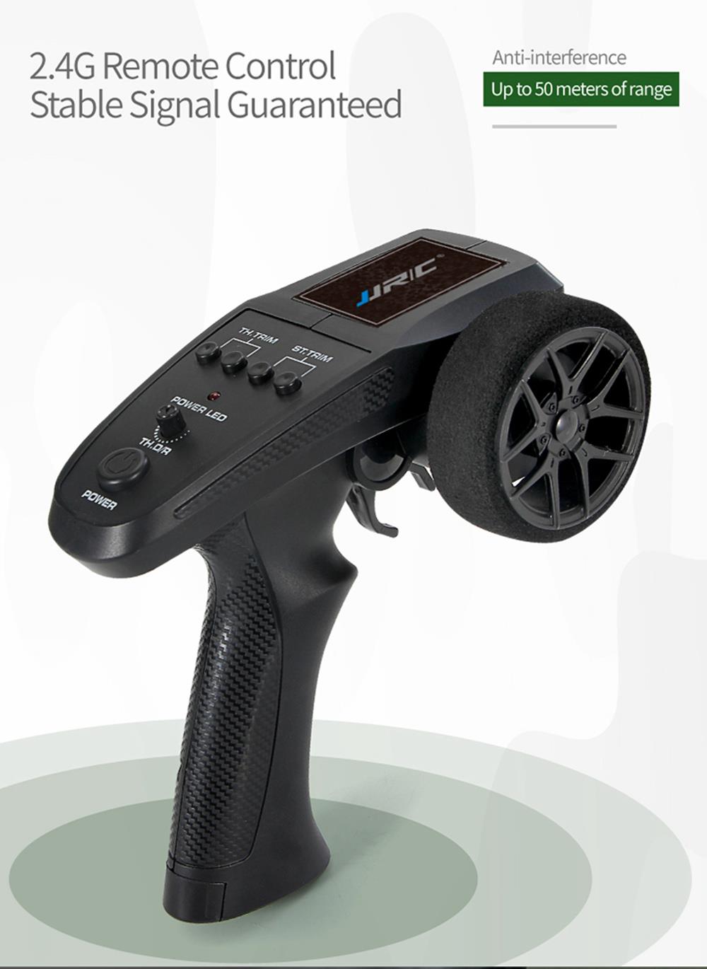 JJRC Q65 Transporter-6 2.4G 1:10 4WD Convertible Jeep Off-road RC Car Military Truck with Car Cloak RTR - Navy Blue