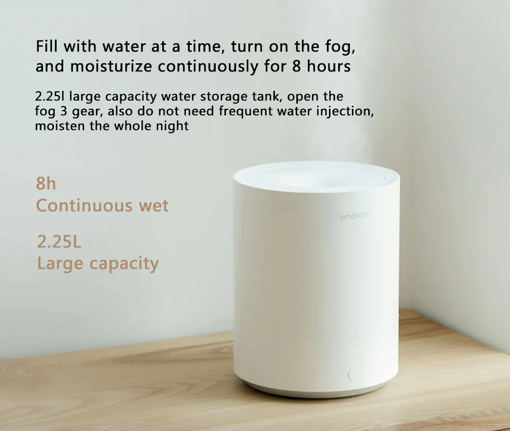 Xiaomi Smartmi Ultrasonic Powerful High Spray Smart Humidifier - White