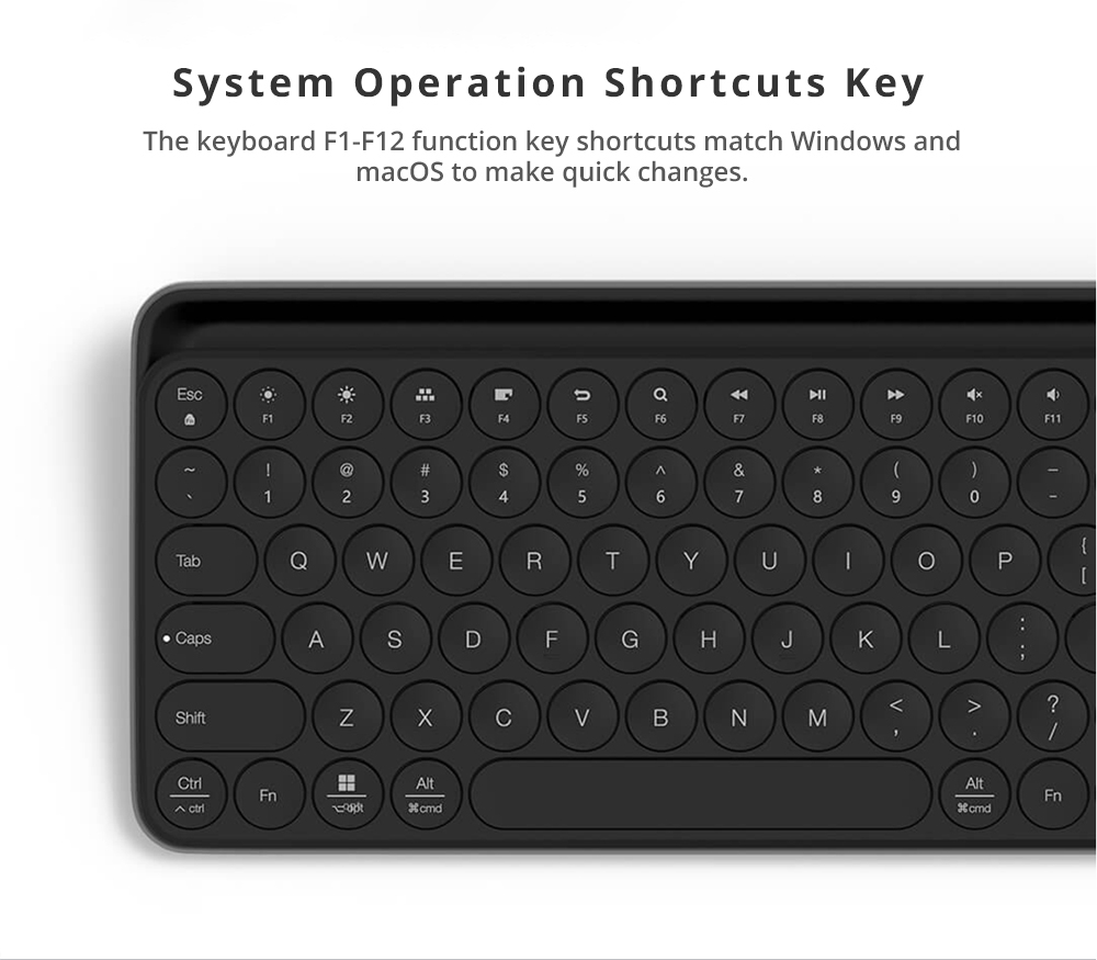 Xiaomi MIIIW Wireless Bluetooth/2.4G Dualmode Keyboard Black