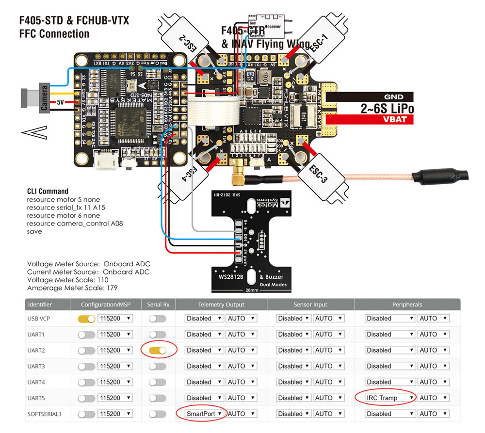 Matek F405 STD BetaFlight STM32F405 Flight Controller For FPV Racing Drone 
