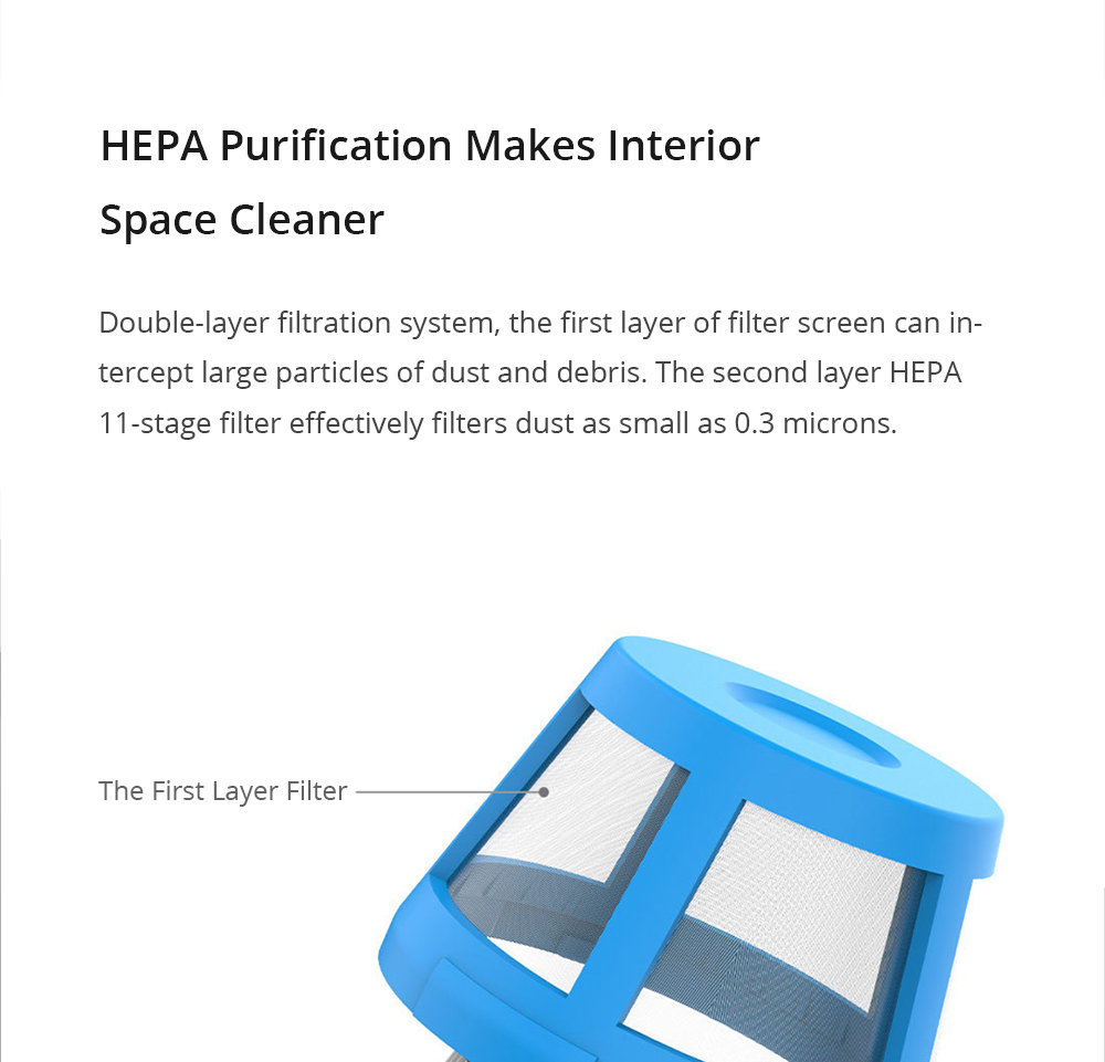 Xiaomi CleanflyFVQ Car Portable Vacuum Cleaner Black