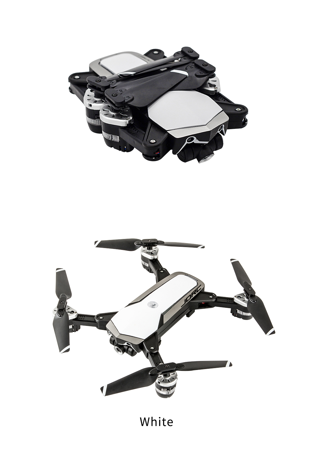 JDRC JD-20S PRO WIFI FPV Foldable RC Drone With 1080P Wide-angle HD Camera Flying Time 18mins RTF - Black