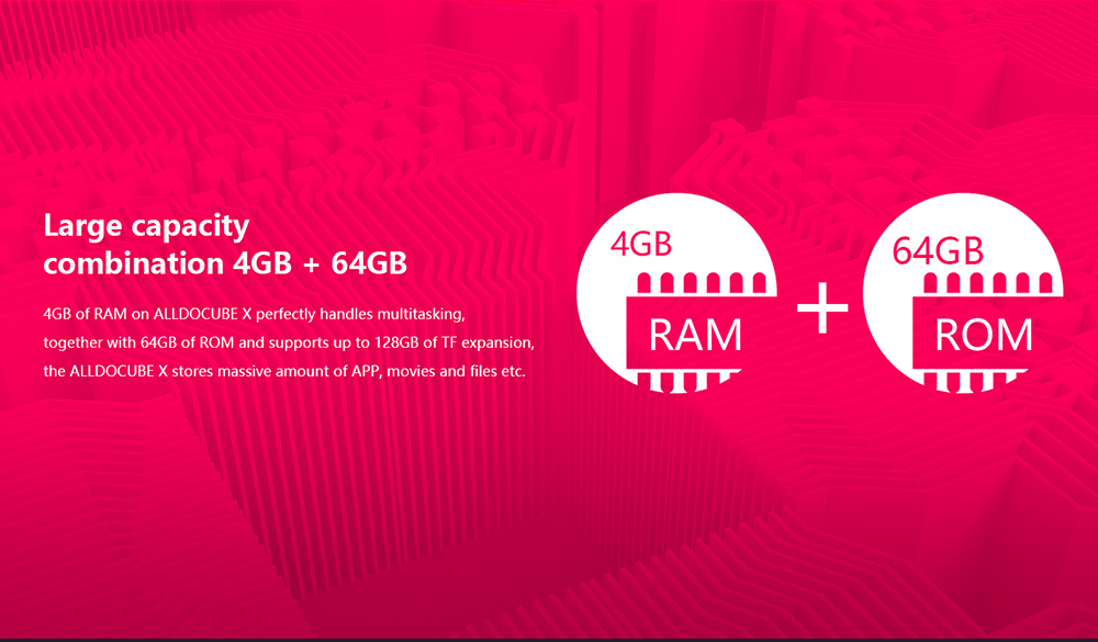 ALLDOCUBE Cube X Tablet PC MTK8176 Hexa Core 10.5" 2K Screen 2560*1600 Android 8.1 Fingerprint Unlock 8000mAh 4GB RAM 64GB ROM - Silver