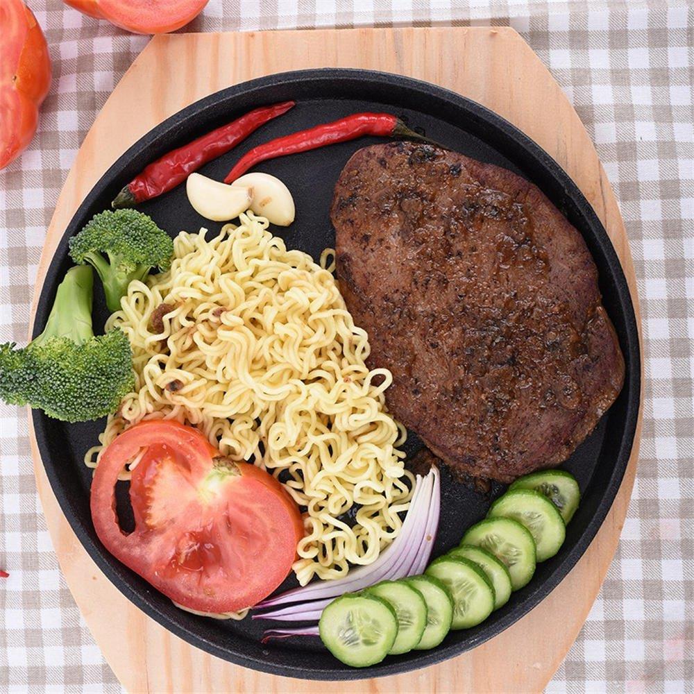 Baking Skillet Cast Iron Pan BBQ Griddle Cooking Tools Without Pot Lid