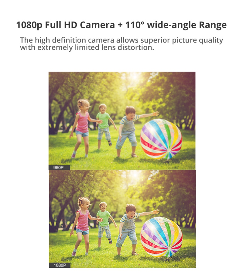 ZC-IPC208 1080P Outdoor Security Wireless IP Camera PIR Motion Detection H.265 APP Monitor Low Power Water Resistant - White