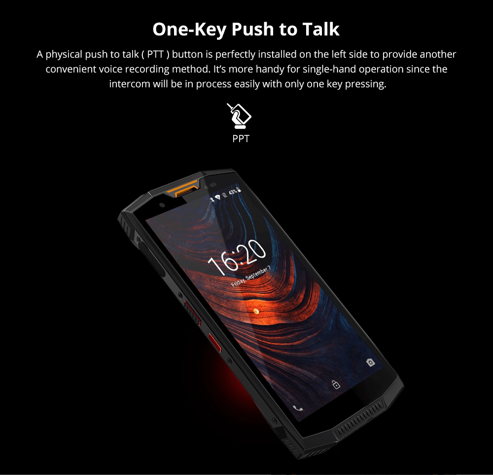 DOOGEE S80 5.99 Inch 4G LTE Smartphone Helio P23 6GB 64GB 12.0MP+5.0MP Dual Rear Cameras Android 8.1 IP68 Walkie Talkie NFC 10080mAh - Orange