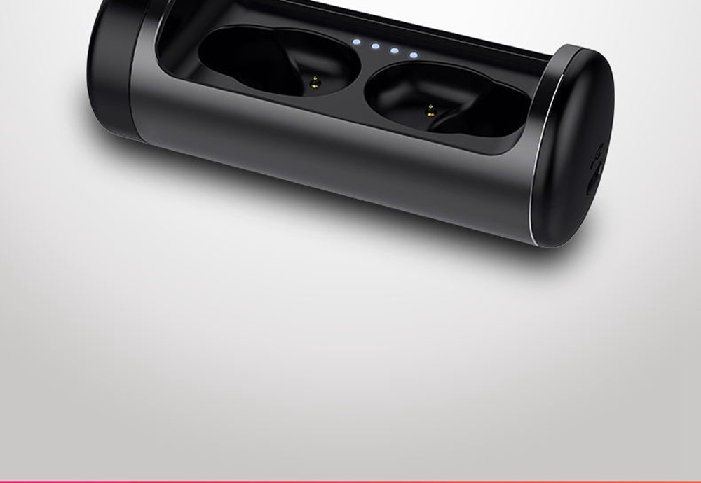 OVEVO Q63 TWS Bluetooth 5.0 Earbuds About 6 Hours Working Time IPX5 Water Resistant - Black