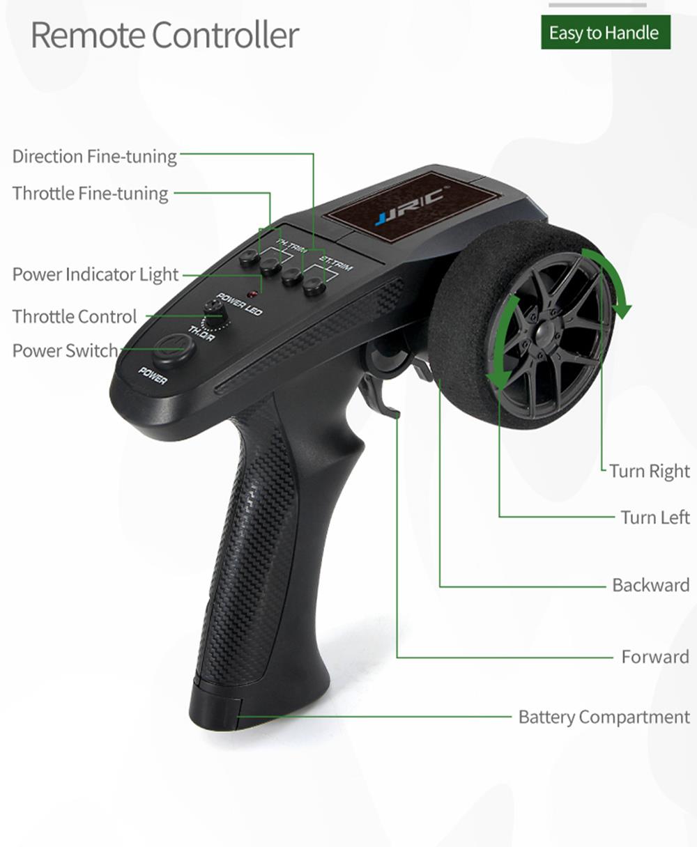 JJRC Q65 Transporter-6 2.4G 1:10 4WD Convertible Jeep Off-road RC Car Military Truck with Car Cloak RTR - Navy Blue