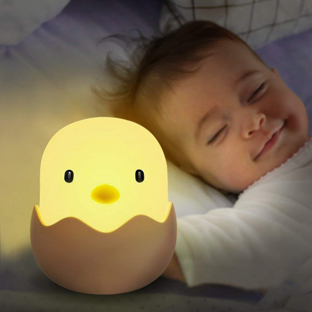 LED Night Light Eggshell Design Warm Light