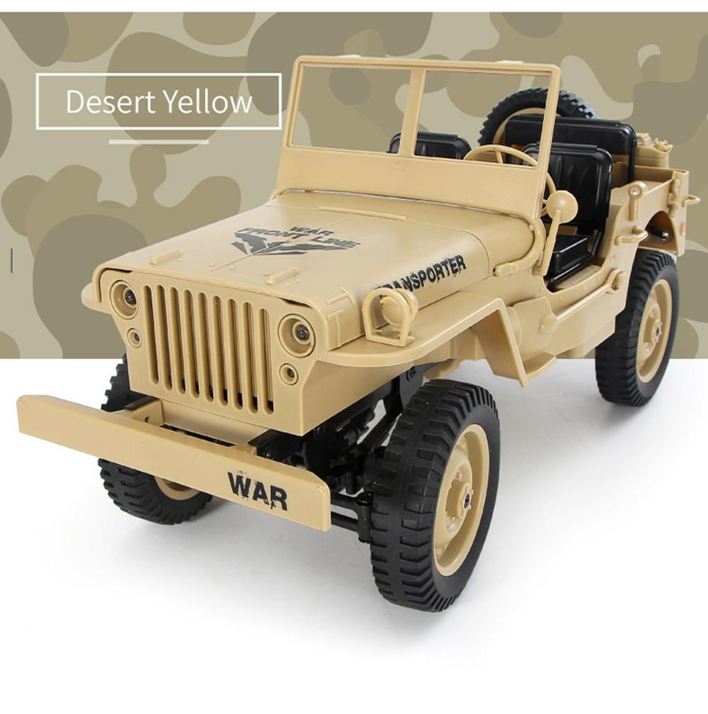 JJRC Q65 Transporter-6 2.4G 1:10 4WD Convertible Jeep Off-road RC Car Military Truck with Car Cloak RTR - Army Green