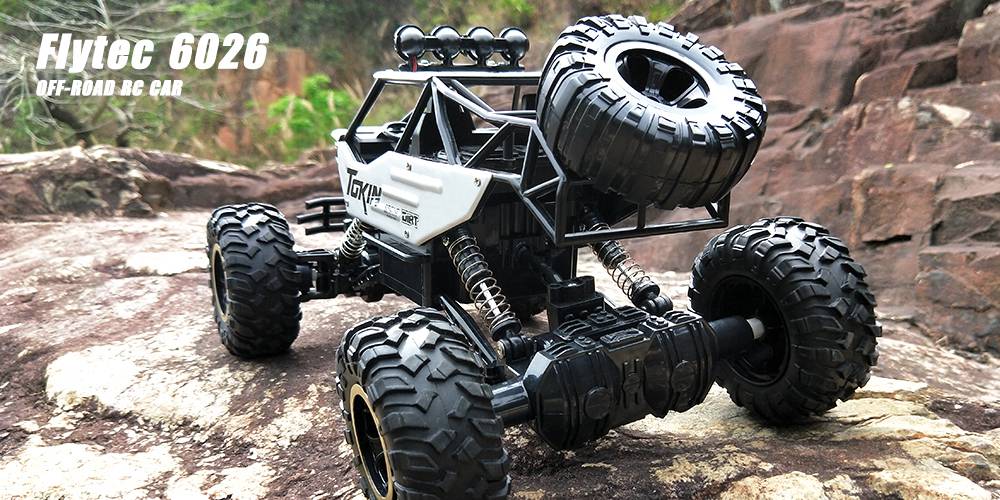 Flytec 6026 2.4G 1:12 4WD Off-road RC Climbing Car RTR - Silver