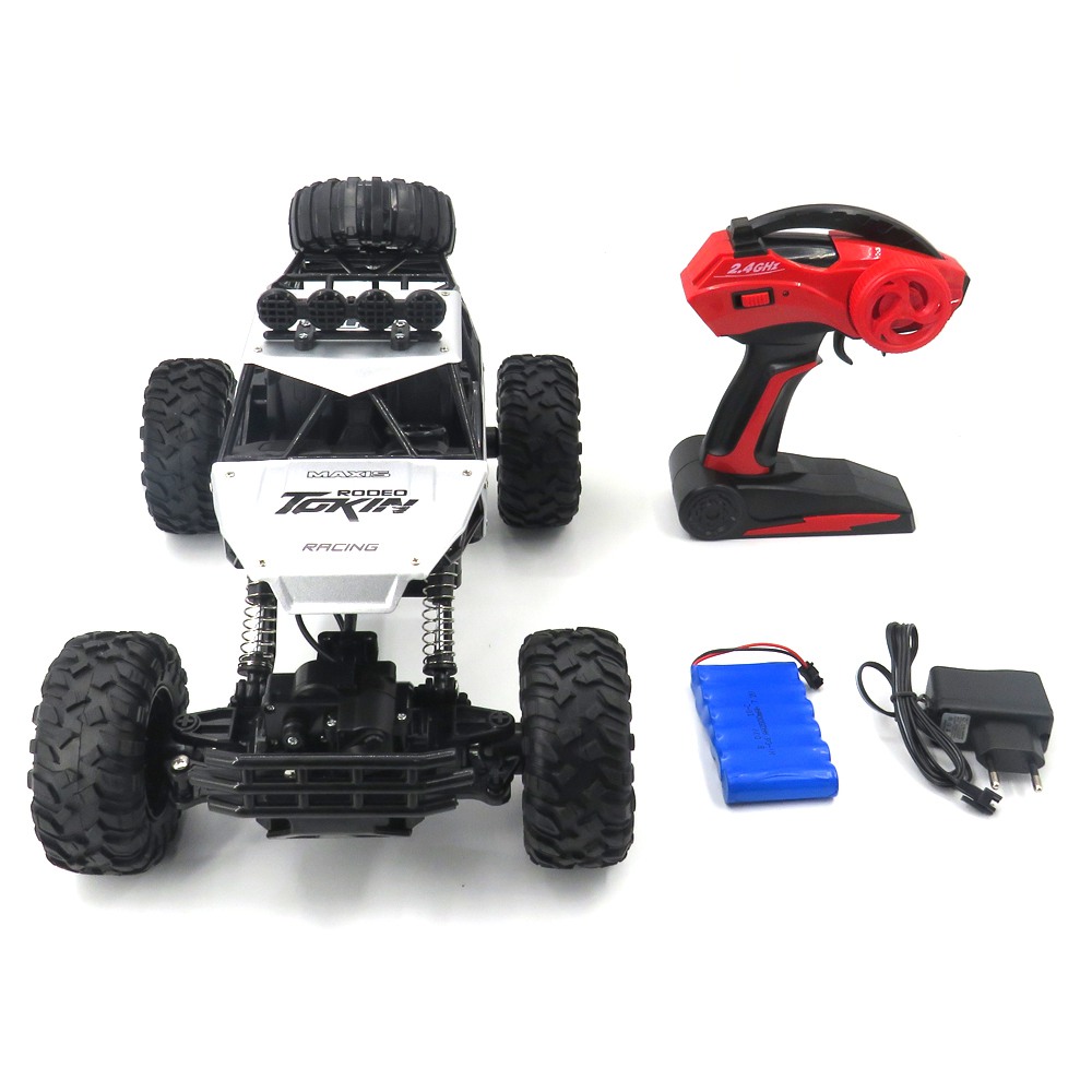 Flytec 6026 2.4G 1:12 4WD Off-road RC Climbing Car RTR - Silver