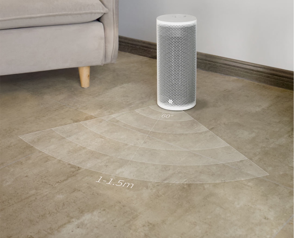 Xiaomi ARDOR Human Body Sensor Smart Space Heater Wide-angle Wind Over-heating Tip-over Design 3 Heat Settings - White