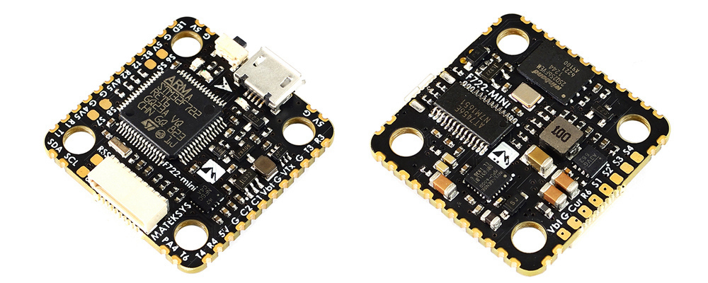 Matek Systems F722-Mini OSD Flight Controller 5V/2A BEC Dual Gyro/Acc 32M Flash for FPV Racing Drone