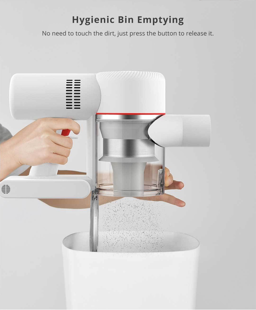 Xiaomi Dreame V9 Аккумуляторный пылесос для палочек 20000 Pa Всасывание против запотевания волос Очистка клещей 60 Минуты Runtime - Белый