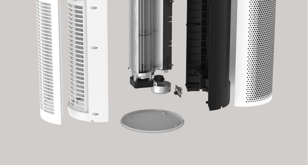 Xiaomi ARDOR Human Body Sensor Smart Space Heater Wide-angle Wind Over-heating Tip-over Design 3 Heat Settings - White