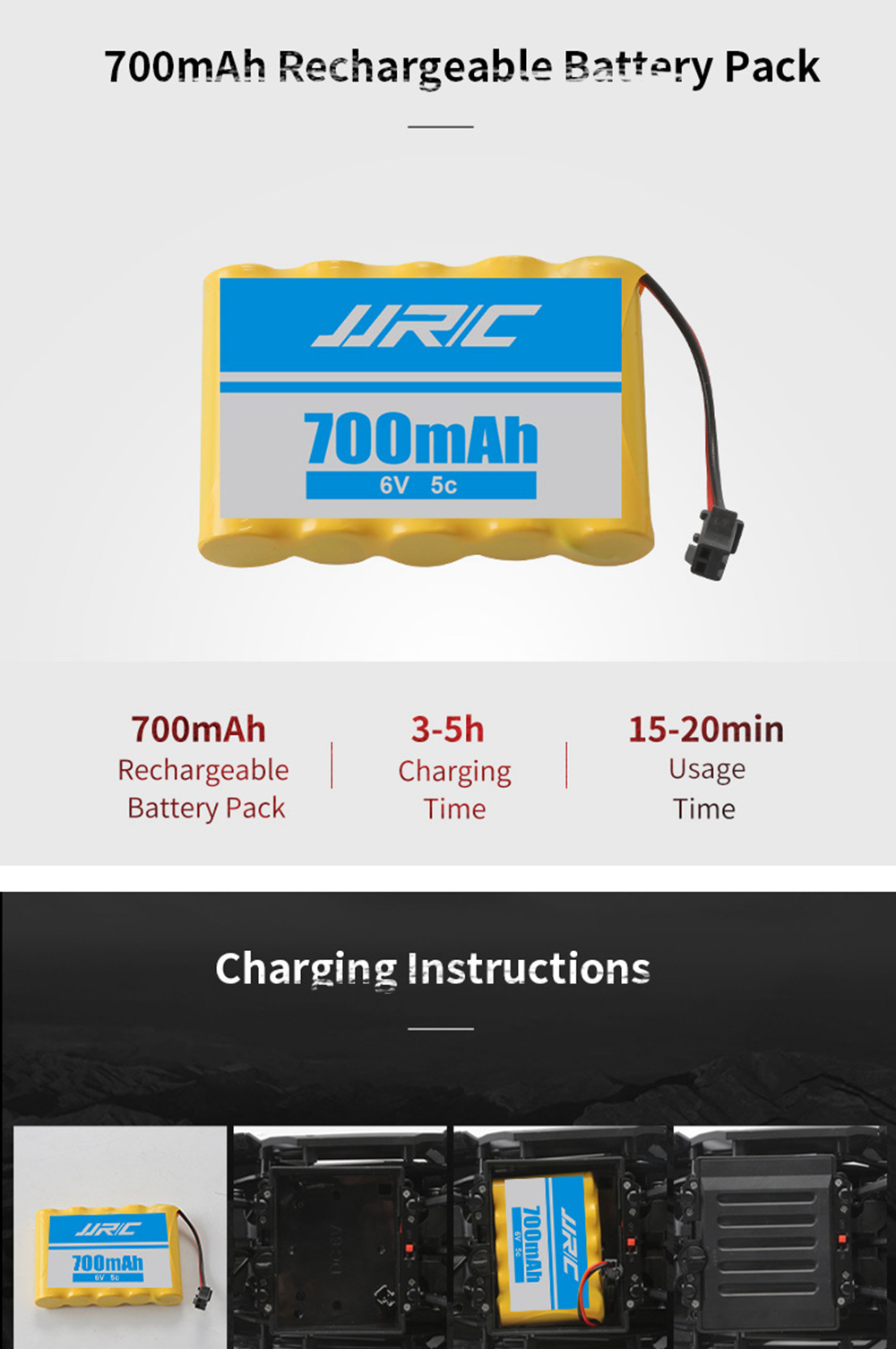 JJRC Q51 MAX 2.4G 1:12 6WD Off-road RC Car Climbing Truck RTR - C Version