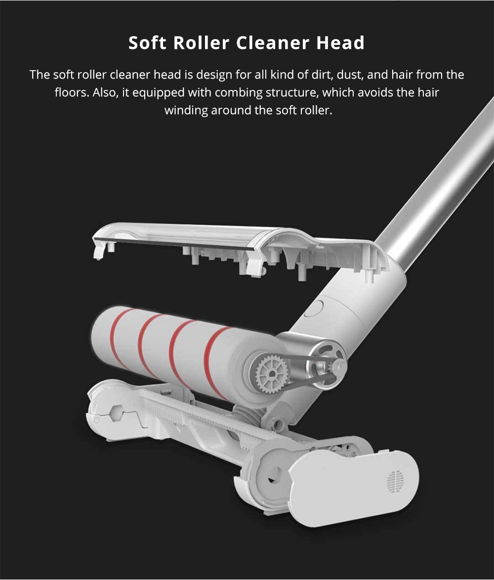 Xiaomi Dreame V9 Cordless Stick Vacuum Cleaner 20000 Pa Suction Anti-winding Hair Mite Cleaning 60 Minutes Run Time - White
