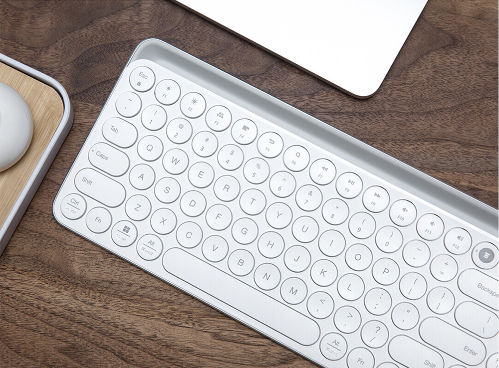 Xiaomi MIIIW Wireless Bluetooth/2.4G Dual-mode Keyboard 102 Keys Ergonomics Ultra-thin Design Support Windows / Mac os / Android / Ios -  White
