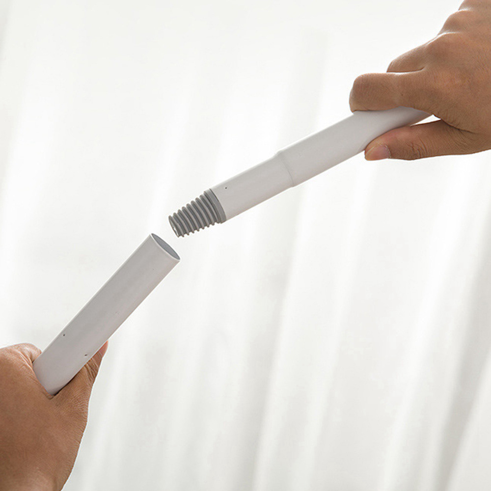 360 Degree Rotation Floor Mop Three Telescopic Handle Disposable Towel Flat Mop for Home Cleaning - White