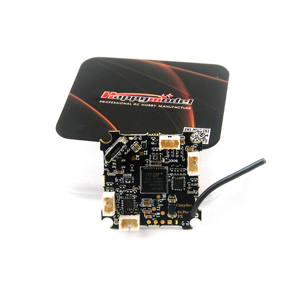 Happymodel Crazybee F4 Pro 1-2S Flight Controller Onboard 4in1 ESC for FPV Racing Drone - Flysky Receiver