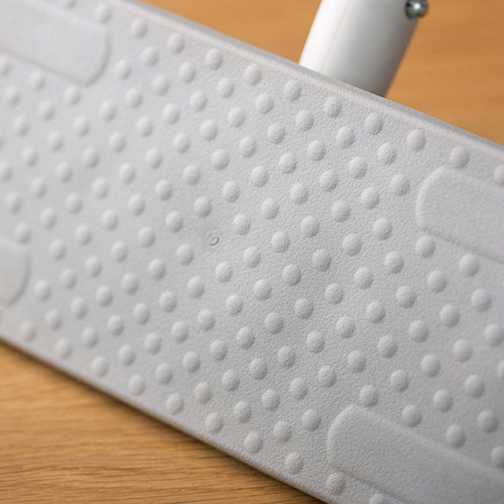 360 Degree Rotation Floor Mop Three Telescopic Handle Disposable Towel Flat Mop for Home Cleaning - White