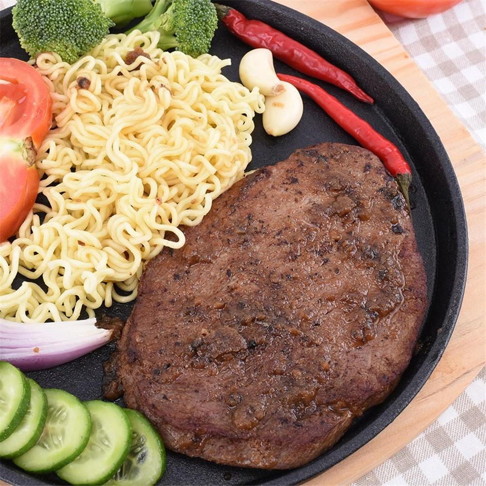 Baking Skillet Cast Iron Pan BBQ Griddle Cooking Tools Without Pot Lid