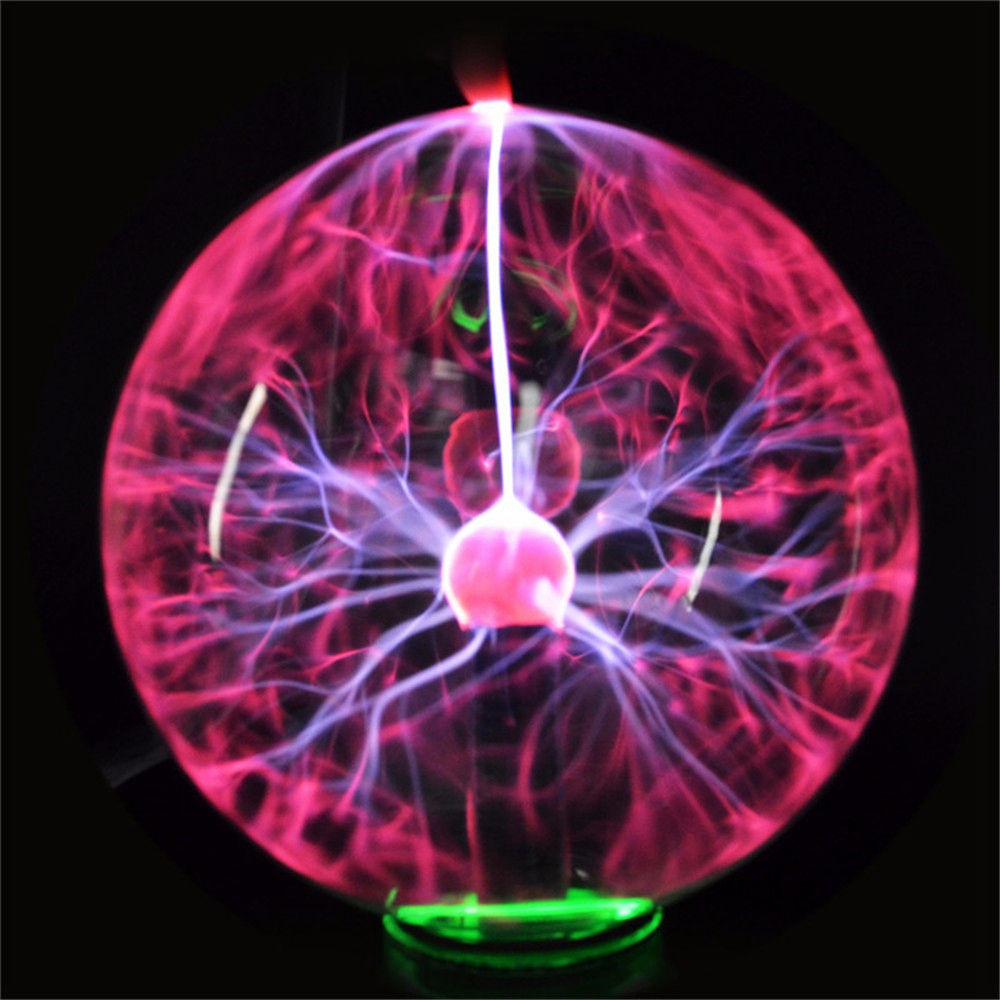 4 Inch Plasma Ball Sphere Light Crystal Light Magic Desk Lamp Novelty Light for Home Decor