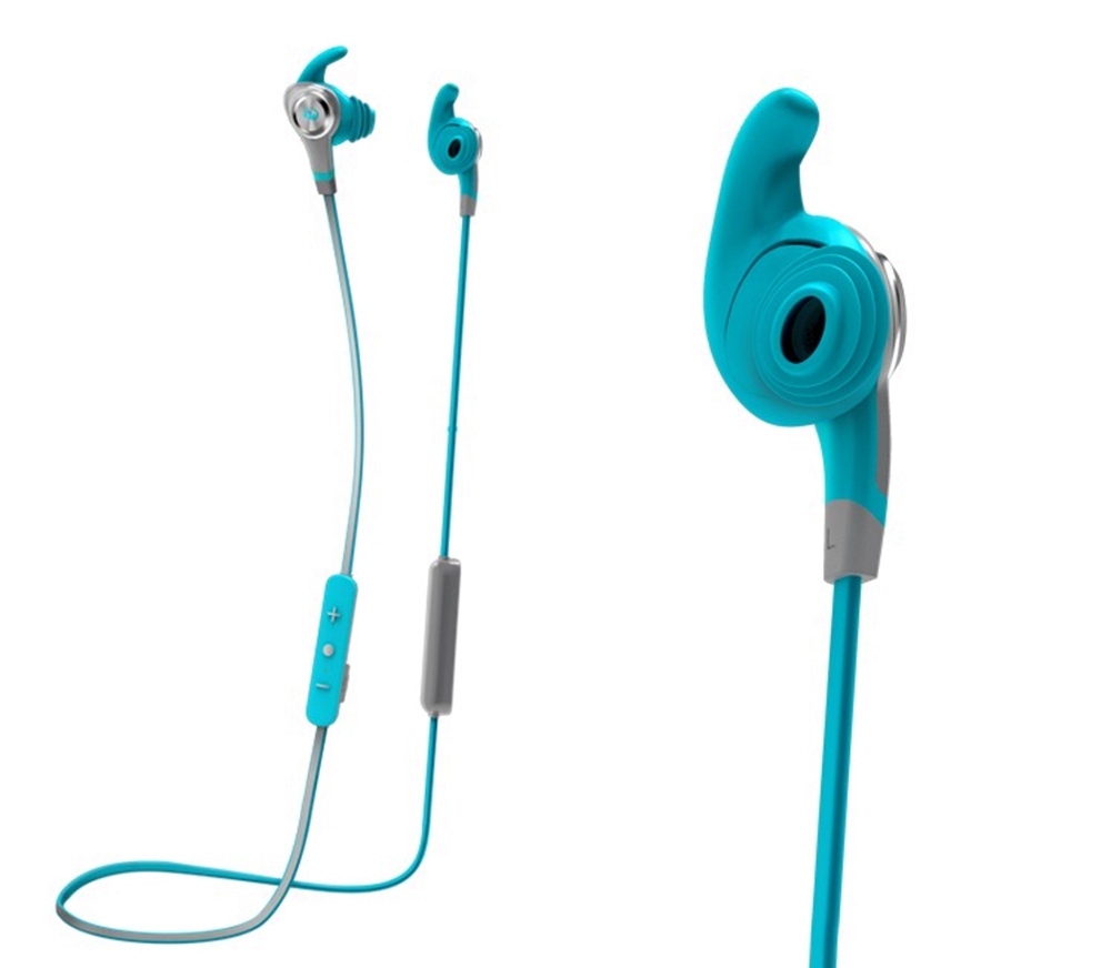 MONSTER iSport Intensity Bluetooth Earphones Water Resistant Noise Reduction - Blue